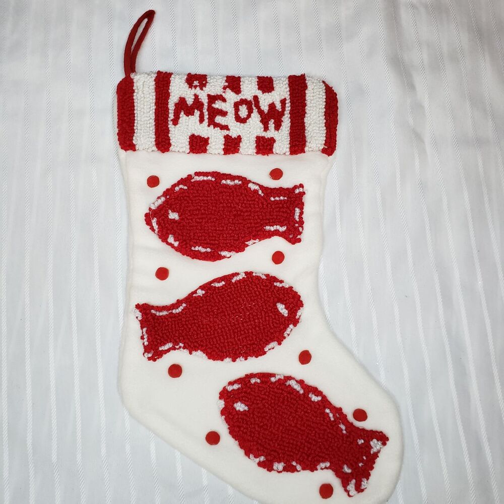 Cat Christmas stocking